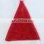 High Quality Luxury Fuzzy Plush with Golden Fluff Santa Claus Christmas Hat