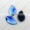 shinning bule crystal glass stones for clothing