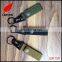 Factory supply custom durable webbing keychain with hook