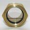 brass oil level glass sights for pumps NPT pipe thread 1 inch