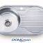 Guangdong Dongyuan Kitchenware CE certificated  Stainless Steel Single Bowl Single draine Round Kitchen Sinks