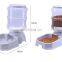 Eco-friendly Plastic Automatic Pets Feeder Water Bowl Cats Dogs Bowl Neck Protection Large Capacity