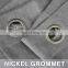 Premium workmanship nickel grommet custom window linen voile panel curtain