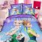 Luxury bed sheets Microfiber Christmas Comforter Duvet Cover, 3D kids Frozen character bedding sets