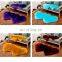 Wholesale white color round faux plush fur rug
