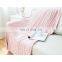 Factory Manufactured Super Soft Organic Cotton Cable Knit Throw Blanket