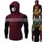 New Unique Funny Turtleneck-Mask Skull Hooded Custom Logo Brand Tags Pullover Solid Sweatshirt Blouse Tops Men's Hoodie