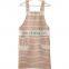 Chinese supplier competitive price pinafore stripes dog shape BBQ cooking kitchen linen apron