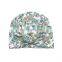 baby  infant Flower prints donut turban hat bowknot  beanie Hats Turban Bun Knot Baby Infant Beanie Baby Girl