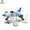Airplane slide for kids, giant outdoor playground with CE