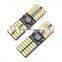 Автомобильные аксессуары 4014 24Smd T10 W5W СВЧ-освещение салона автомобиля, самые яркие светодиодные лампы Canbus Car T10
