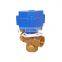 T-flow and L-flow 5v 12v brass DN15 DN20 DN25 CWX-20P 1.0B 2nm mini 3way 3-way motorized actuator valve