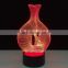 Creative Bird Vase 3D Night Light LED Table Lamp USB 7 Colors Sensor Lamp Home decoracion