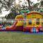 Tropical Jungle Bounce House Water Slide Combo Plam Trees Bouncy Castle For Sale