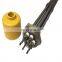 Factory flange immersion heater for electric water heater