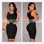 Hot Selling Hot Selling 2015 Sey V Neck Backless Bodycon Bandage Dress New Arrival Ladies Girls Knitted Elastic Elegant Designer