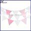 Handmade Solid Color Fabric Bunting 24 flags Parties Weddings PL014
