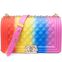bags women handbags ladies 2021 jelly purses and handbags colour pu tote handbag