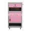 Hospital Furniture Metal Bedside Locker with Drawer and One Tower Hanger Hospital Bedside Cabinet