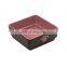 dream double bamboo fiber raised square porcelain acrylic fordable individualize logo pet bowl with storage stand