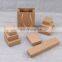 Low MOQ stock retail kraft gift paper box ring pendant for  jewelry