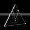 Triangle-Shaped Acrylic Necklace Display Stand 3pcs Acrylic Display Holder for Jewelry Store