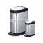 household soft close garbage can piston dustbin outdoor garbage can dust bin home stainless steel pedal trash bin 40l