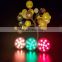 hot RGB 12 LED Submersible Waterproof Wedding Party Vase Base Floral Remote Light