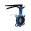 COVNA DN100 PN16 4 inch NBR Rubber Seat Wafer Type Cast Iron Handle Butterfly Valve