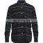 Best Sale 100% cotton Yarn Dyed Flannel Navy Stripe Design