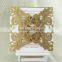 2016 Hotsale Royal Gold Customise Colours Vintage Laser Cut Wedding Invitations