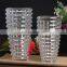 Creative Modern Handmade Home Wedding Decoration Tabletop Flower Clear Mosaic Style Glass Crystal Vase