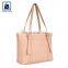 Matching Stitching Luxury Pattern Zipper Closure Type Women Genuine Leather Handbag Exporter