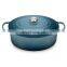 5 Set Mini Cooking Pots Serving With Stand Creative Cooker Set Handle Induction Nordic Oval Enameled Iron Non Stick Casserole