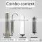 304 stainless steel counter top water filter with 2 stages purification, kitchen water purifier with OEM service