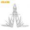 New Outdoor Stainless Steel Folding Pliers 16 in 1 Multi-function Pliers Home Pocket Combination Maintenance Tool