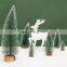 Mini Christmas Tree Snowflakes Artificial Christmas Mini Cedar Ornaments Festival Table Miniature Ornament Home Decoration