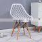 Wholesales nordic wooden legs plastic chair dining chairs leather dining room chairs DC125