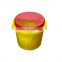 Hospital yellow 5L plastic disposable medical biohazard waste safety container  Box of Syringe Needle