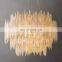 New American Style Hotel Restaurant Living Room Villa Luxury Crystal Decoration Chandelier SELENITE Crystal Round Chandelier