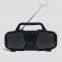 Multi Speakers Am Fm Radio Emergency Alert Led Light Rechargeable Hand Crank Power Bank Bt Speaker