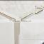 Foshan Factory Supply Natural White Marble Top Stainless Steel Dining Table