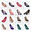 Hot selling PU stiletto high heels designer sexy high heeled pump shoes women's pointed toe thin heels shoes