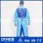 Over the head thumb up open back non woven fabric protective impervius gown