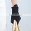 Lady stylish flannel gloves with ruffle on wristband