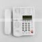 Cheap white color FSK/DTMF caller id system modern home phone