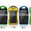 5000mah mini solar phone and laptop power bank Waterproof solar cell power bank