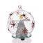 wholesale glass ball with christmas tree inside lighted up