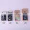 Card Holder Transparent Clear Silicone Slim Gel TPU Case and Screen Protector for iPhone 5 SE