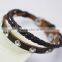 Trendy Best Friend Crystal Rhinestone Leather Bracelet Jewelry